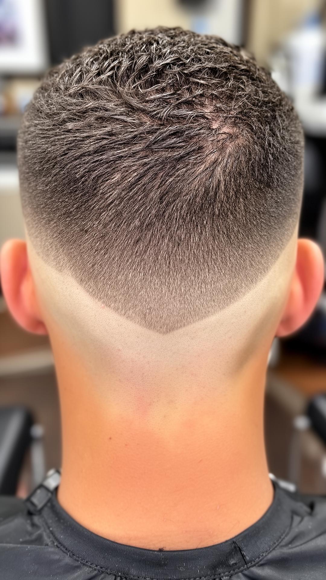 Textured crop with sharp fade